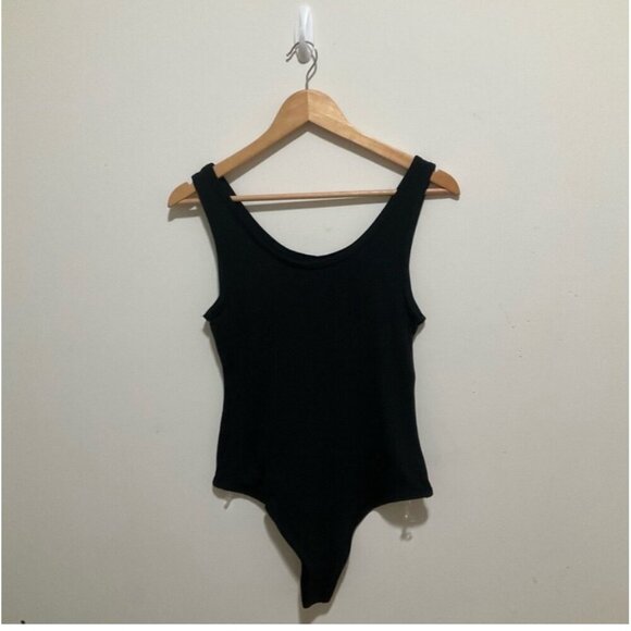 Bowie Black Tank Top Bodysuit Retro Style M Project Karma - Picture 7 of 10